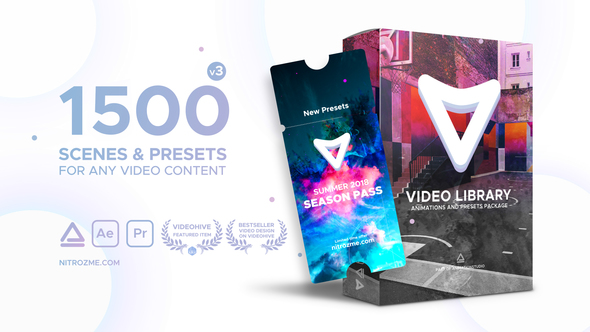 AE模板视频预设包v3.0【破解版】Video Library - Video Presets Package [Cracked]