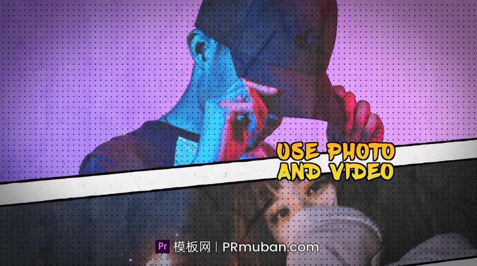 PR模板 卡通动漫动画风格PR开场视频模板 PR畅销漫画书促销宣传视频模板