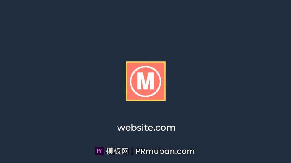 PR片头模板 一个简单有趣的PR制作logo片头视频模板免费下载