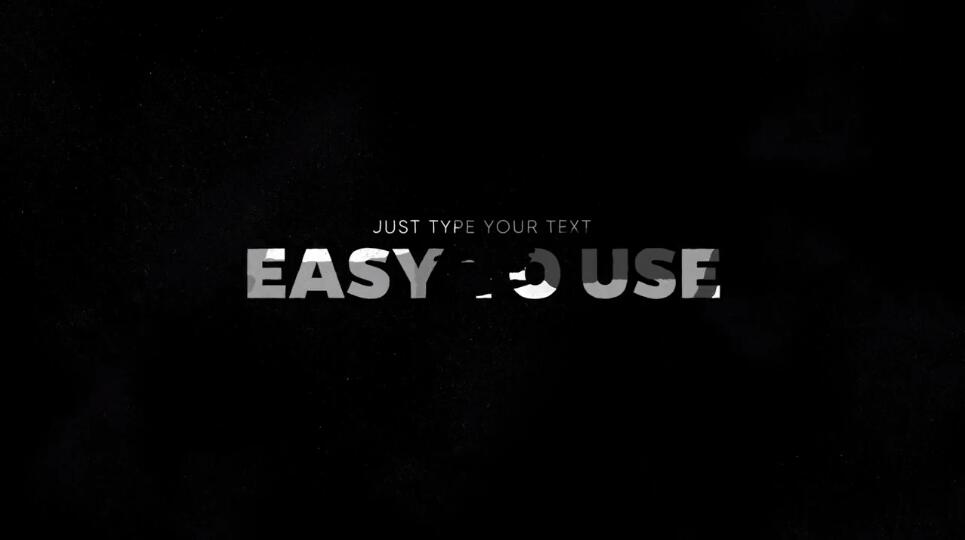 PR标题文字动画模板 Premiere笔刷擦除效果动态文字转场模板免费下载