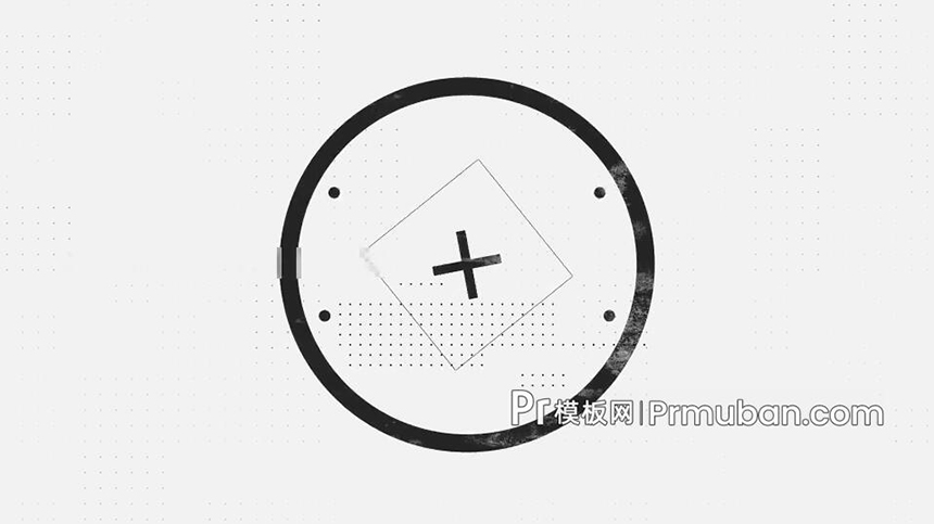 pr免费模板 简单动态图形动画演绎logo片头企宣视频pr片头模板