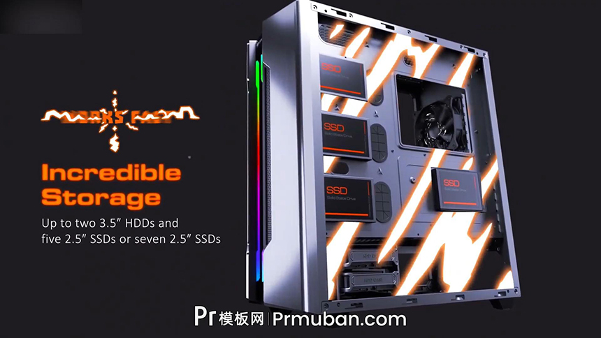 闪电能量特效MOGRT能源元素包 PR动态图形模板