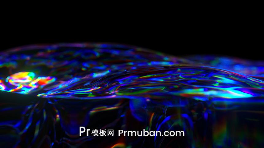 水视频素材 特写慢镜头彩色水(酒)视频无限缝环视频素材2