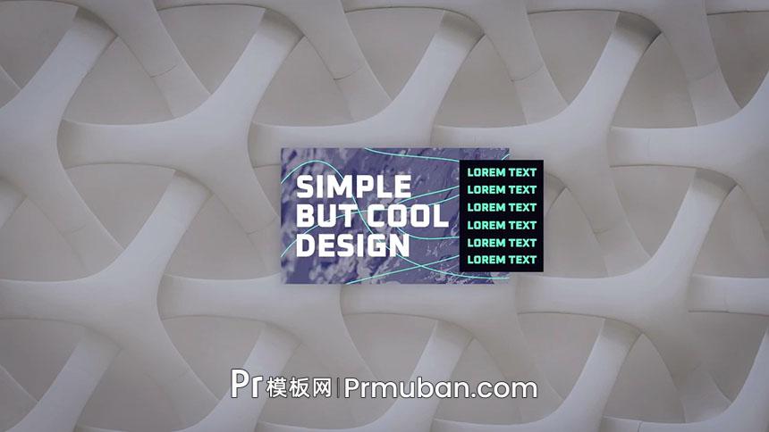 PR字幕模板 创意动态背景故障文字特效PR字幕条模板