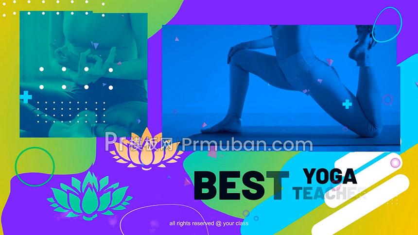瑜伽学校/课程/培训机构宣传视频PR模板MOGRT|AE模板