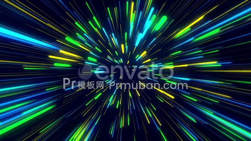 黑色背景彩线穿梭动画 手机动态壁纸视频素材下载