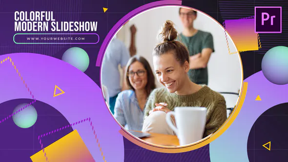 免费PR模板|多彩时尚创意PR幻灯片模板免费下载