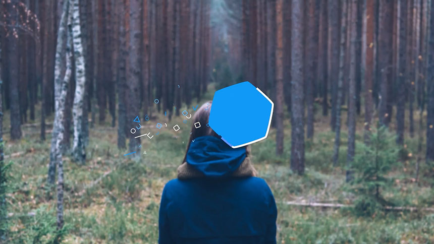 免费PR片头模板 动态图形粒子动画pr logo模板