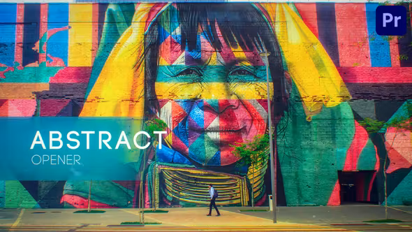 方块化转场幻灯片效果内容展示介绍PR视频模板