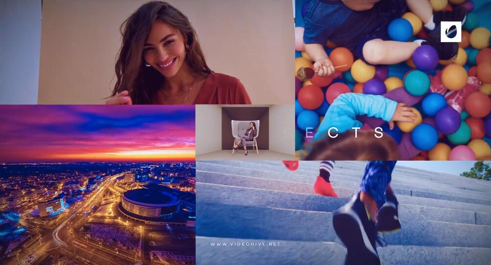 pr幻灯片模板|创意视频快速切换展示剪辑模板