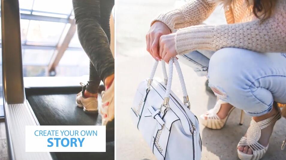 线性擦除图文幻灯文字介绍pr视频模板