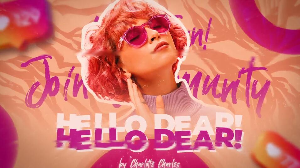 pr自媒体网红博主脱口秀演员人物介绍视频模板