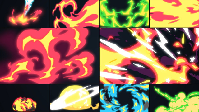 超燃超炫酷火焰动画转场视频素材