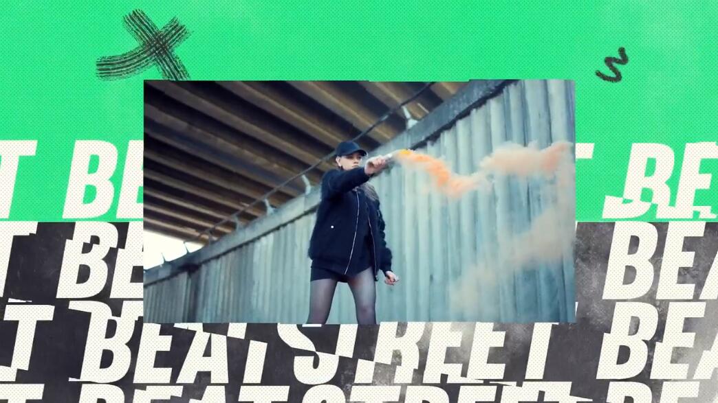 时尚炫酷街头文化艺术视频素材PR模板项目文件