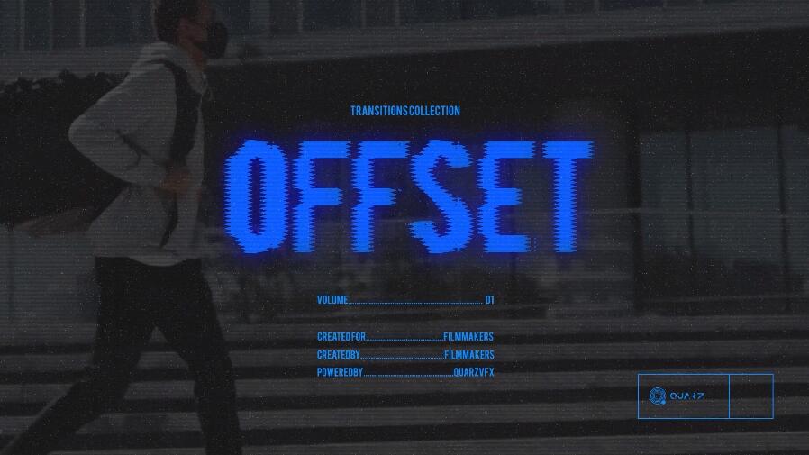 Premiere视频方向偏移效果转场过渡剪辑模板 Vol. 01