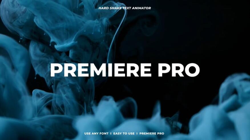 文字闪动效果视频标题PR文字项目工程文件