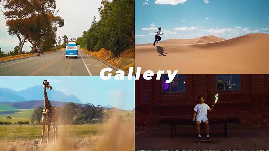 快节奏多画面切换视频开场logo片头模板