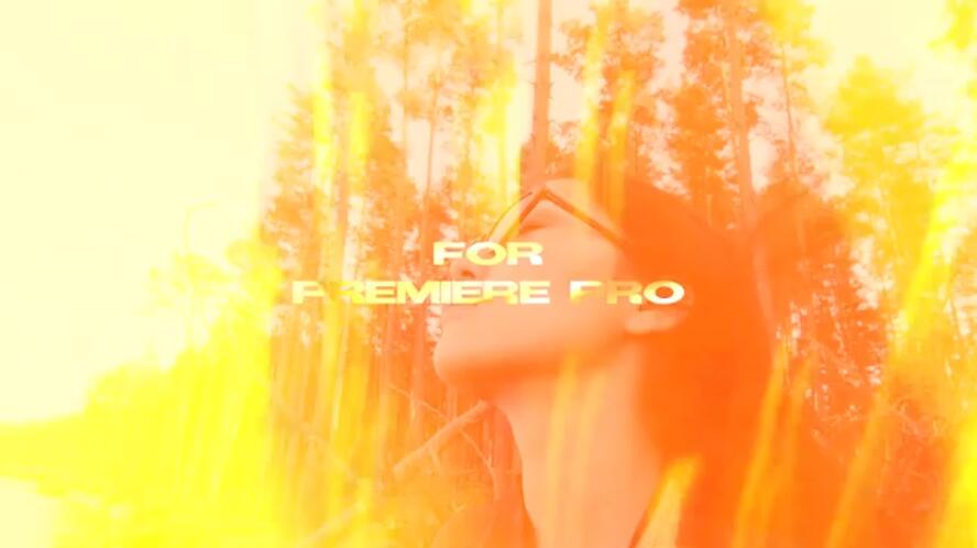 30个炫酷光效视频转场过渡效果PR模板素材