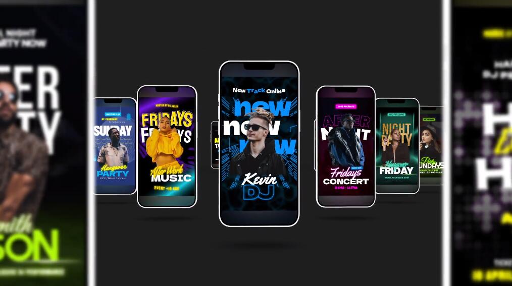 音乐节/演唱会/娱乐活动宣传等音乐视频模板MOGRT