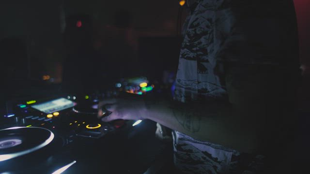 夜店DJ打碟场景视频素材