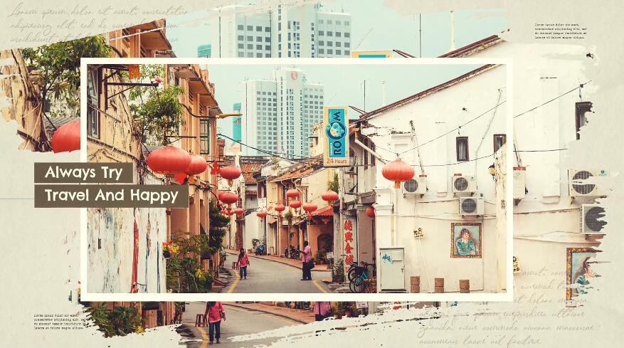 AE电子相册模板|笔刷特效照片回忆展示幻灯片