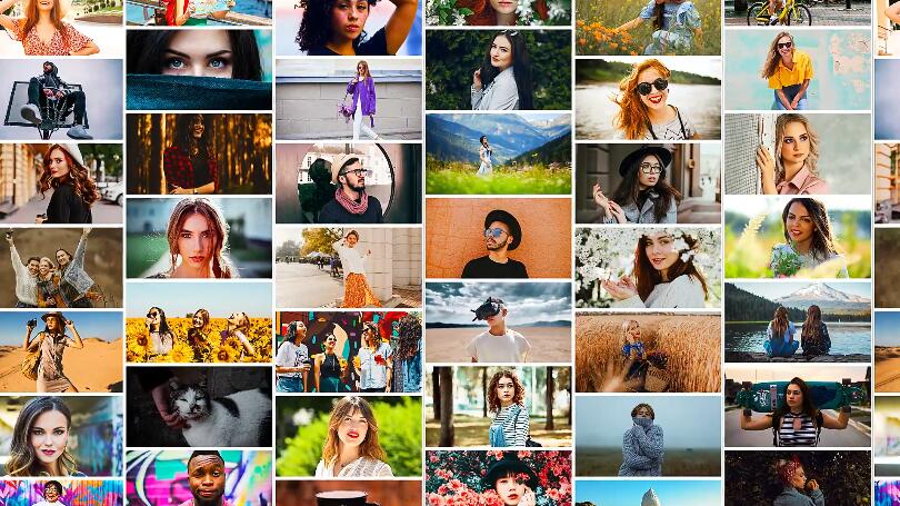 人像照片开场Logo片头视频模板MOGRT