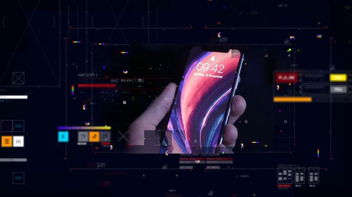 HUD现代3D数字科技视差特效视频模板
