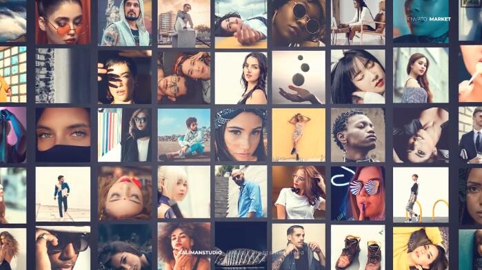 动态标题文字动画创意多画面开场预告AE视频模板