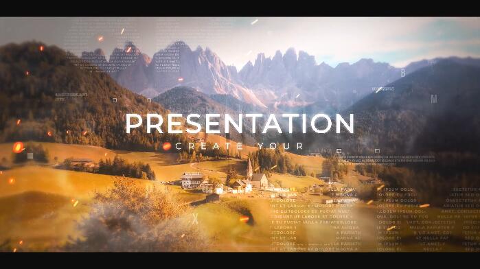 史诗级电影预告片开场视频制作AE模板