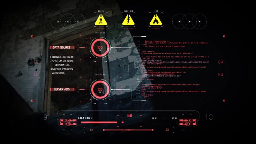 赛博朋克数据编码器特效AE素材