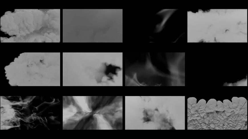 烟雾效果无缝过渡视频转场AE模板