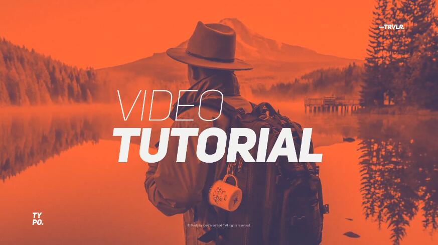 旅行Vlog短视频制作AE模板|简约风格