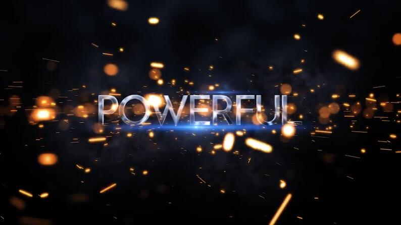 震撼大气电影预告片标题文字开场视频模板