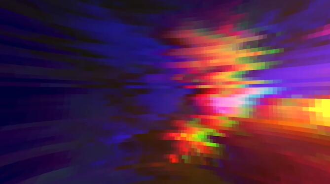 网格像素拉伸转换视频转场过渡AE模板素材