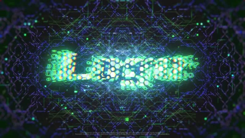 超炫酷科技感logo片头视频ae模板
