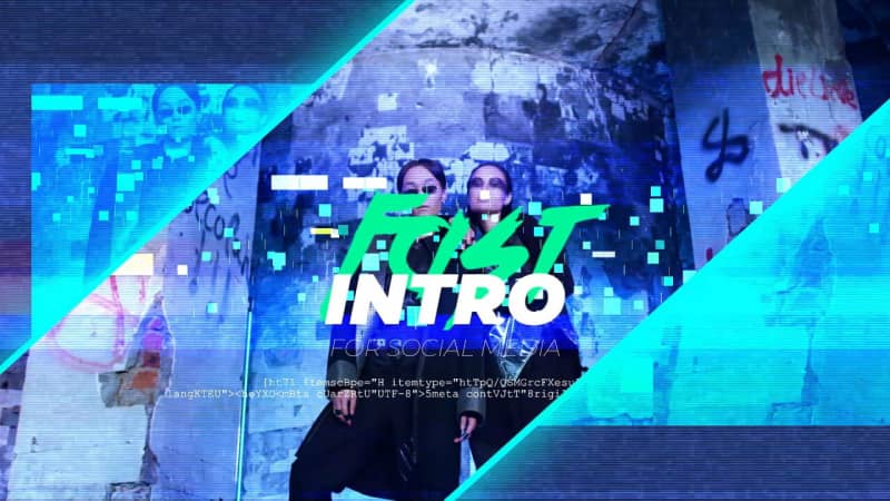 赛博朋克炫酷演唱会开场视频模板